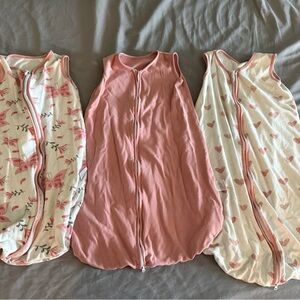 Pink and White Kids Pajamas Sleep Sacks